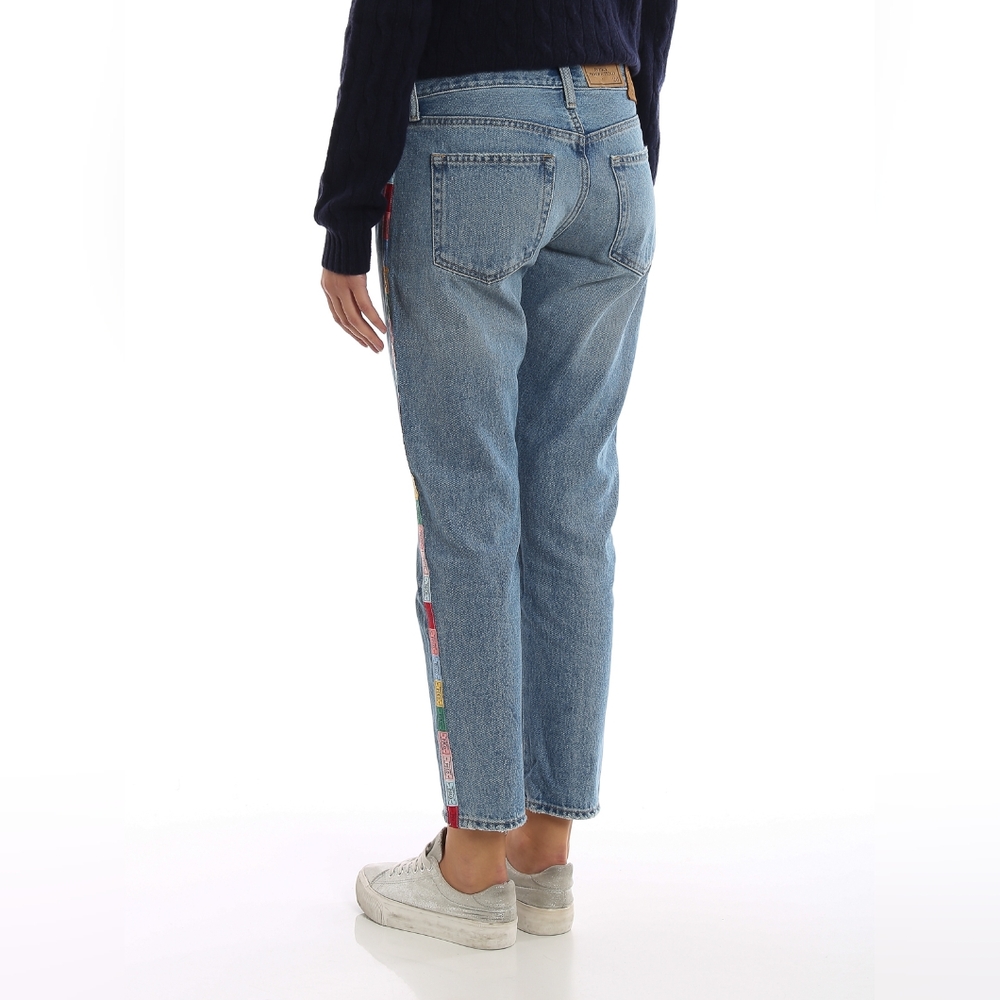 Polo Ralph Lauren Averey Boyfriend Jean size 31 Logo Tape